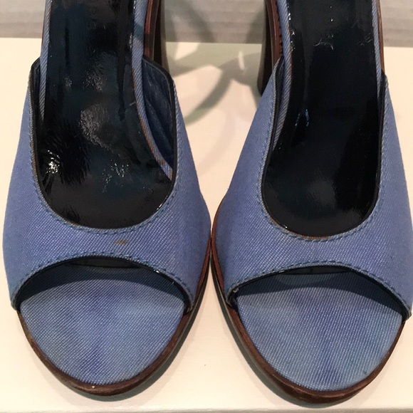Marc Jacobs Denim High Heeled Shoes - Picture 7 of 10